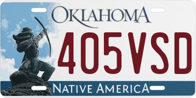OK license plate 405VSD