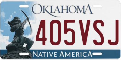 OK license plate 405VSJ