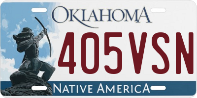 OK license plate 405VSN