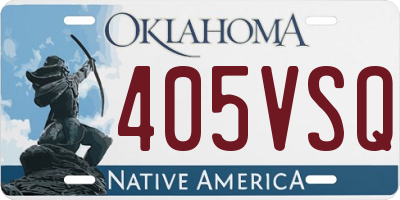 OK license plate 405VSQ