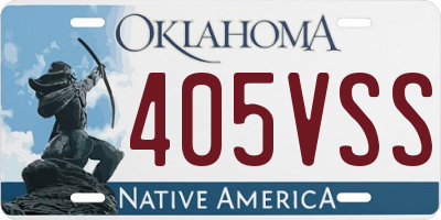 OK license plate 405VSS