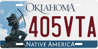 OK license plate 405VTA