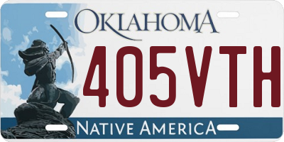 OK license plate 405VTH