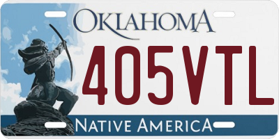 OK license plate 405VTL