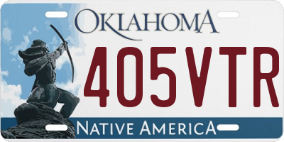 OK license plate 405VTR