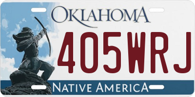 OK license plate 405WRJ