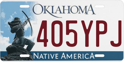 OK license plate 405YPJ