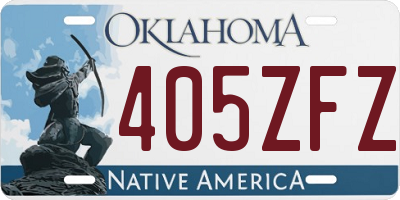 OK license plate 405ZFZ
