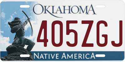 OK license plate 405ZGJ
