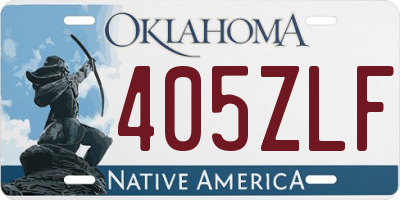 OK license plate 405ZLF
