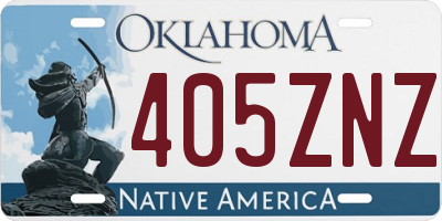 OK license plate 405ZNZ