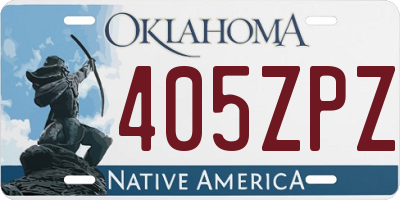 OK license plate 405ZPZ