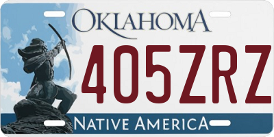OK license plate 405ZRZ