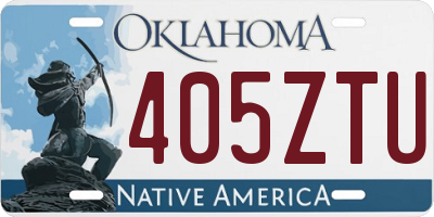 OK license plate 405ZTU