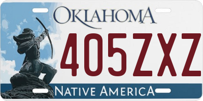 OK license plate 405ZXZ