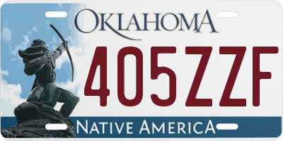 OK license plate 405ZZF