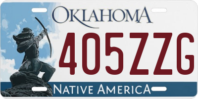 OK license plate 405ZZG