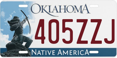 OK license plate 405ZZJ