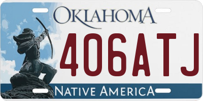OK license plate 406ATJ
