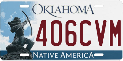 OK license plate 406CVM