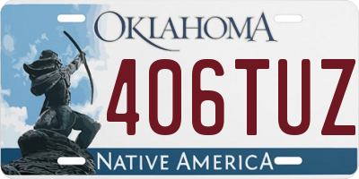OK license plate 406TUZ