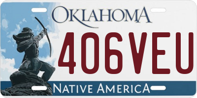 OK license plate 406VEU