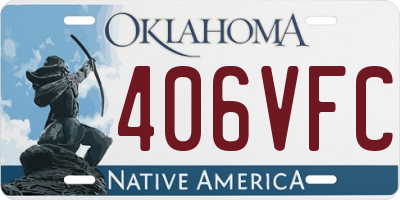 OK license plate 406VFC
