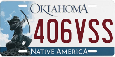 OK license plate 406VSS