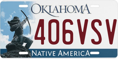 OK license plate 406VSV