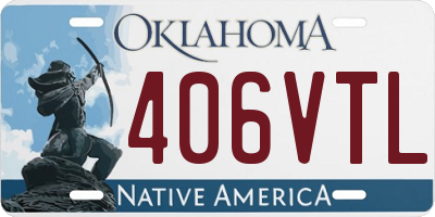 OK license plate 406VTL