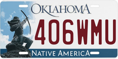 OK license plate 406WMU