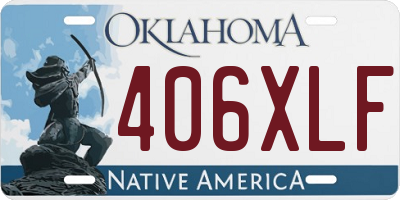 OK license plate 406XLF