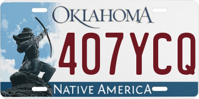 OK license plate 407YCQ