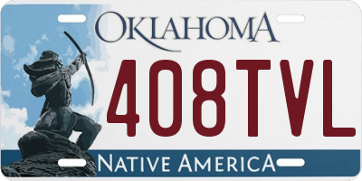OK license plate 408TVL