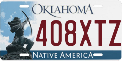OK license plate 408XTZ