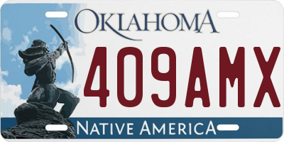 OK license plate 409AMX