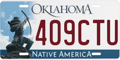 OK license plate 409CTU