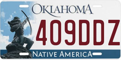OK license plate 409DDZ