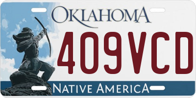 OK license plate 409VCD