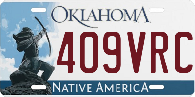 OK license plate 409VRC