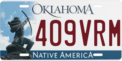 OK license plate 409VRM