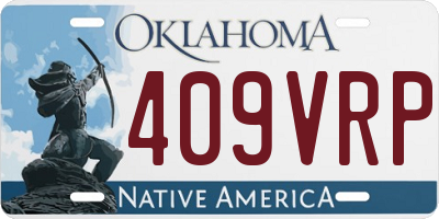 OK license plate 409VRP