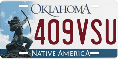 OK license plate 409VSU
