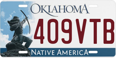 OK license plate 409VTB
