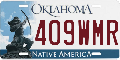 OK license plate 409WMR