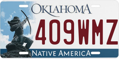 OK license plate 409WMZ