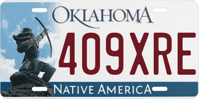 OK license plate 409XRE