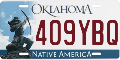 OK license plate 409YBQ