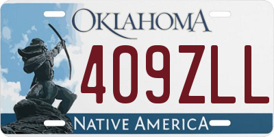 OK license plate 409ZLL