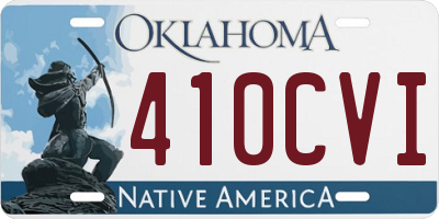 OK license plate 410CVI